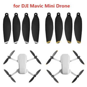 

OOTDTY 1/2/4Pairs Black Portable Small size Propeller Low-Noise Quick Setup Prop Blades for DJI Mavic Mini Drone