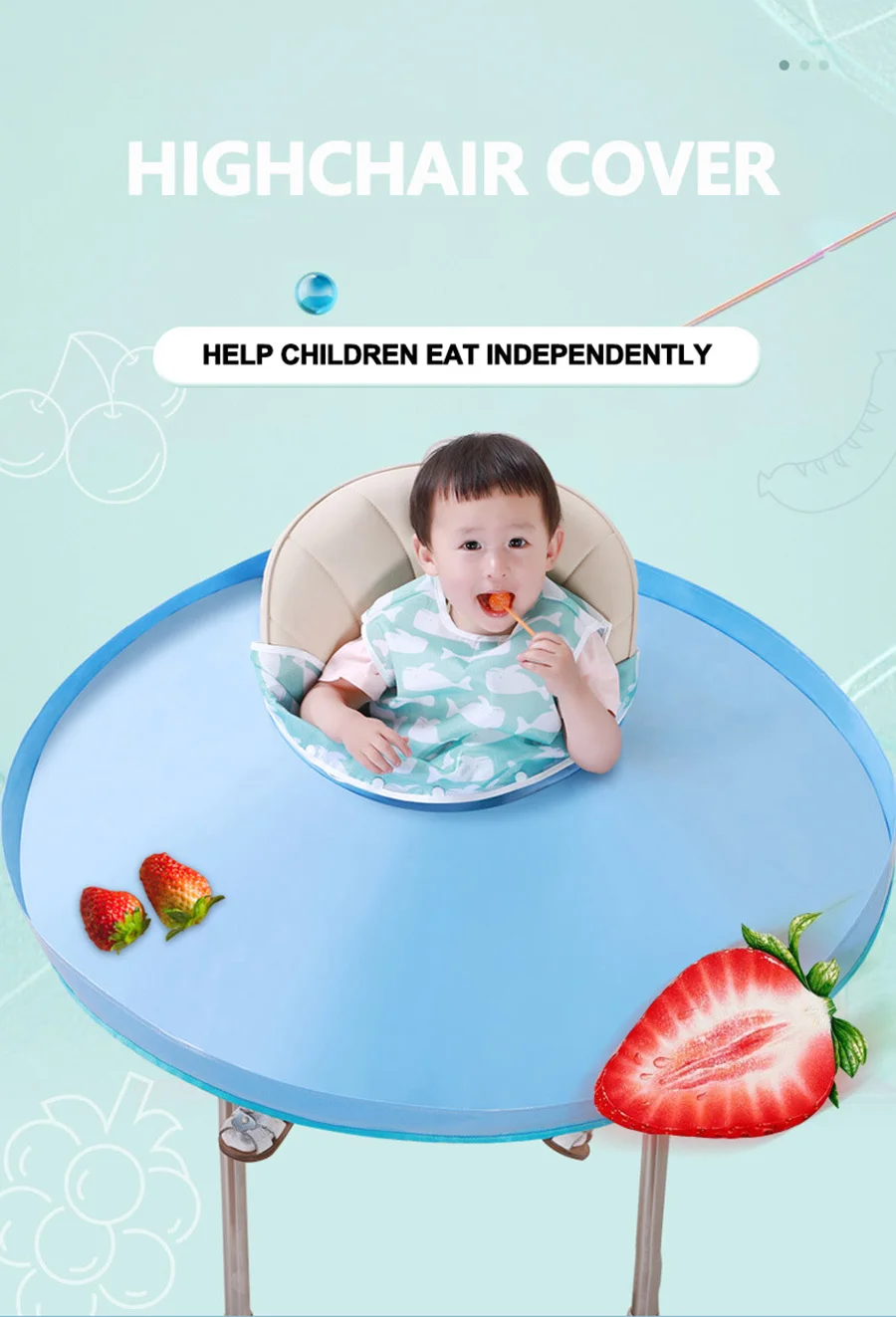 high chair bib cover