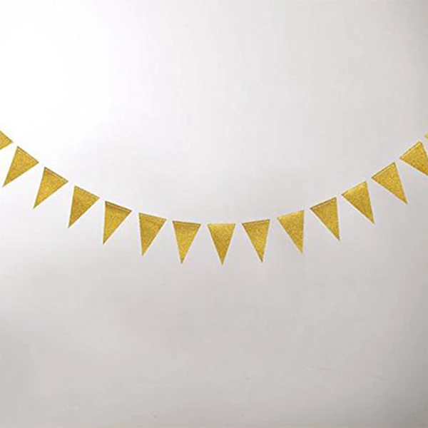 Fashion-Pennant Garland Pennant Chain Sign Wedding Birthday Party Decoration Paper Gold, Pink, White