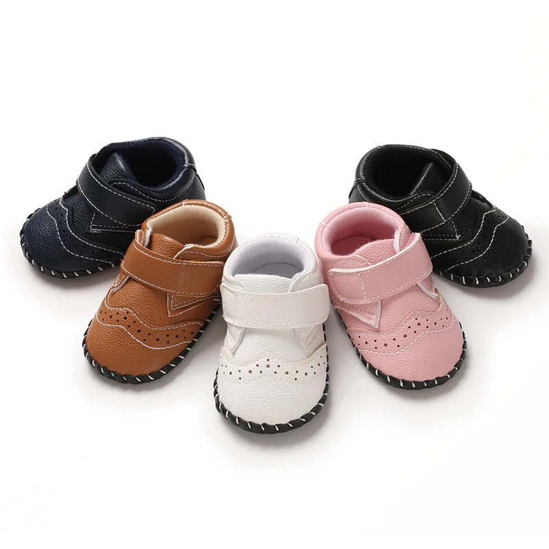 Обувь для малышей-мальчиков; обувь для девочек; кожаная обувь из искусственной кожи для новорожденных; обувь принцессы с бантом-бабочкой для первых прогулок;