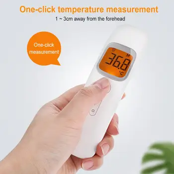 

Body Thermometer White Kids Practical Forehead Thermometer Infrared Thermometer Doctors Outdoor Health Care Accessories Home