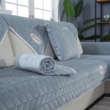 

Hot Sales Barley Shape Sofa Cover Sofa Towel Slipcover Polyester Sofa Mat With Non-slip Sofa Couch Cover Corner Towel Mats