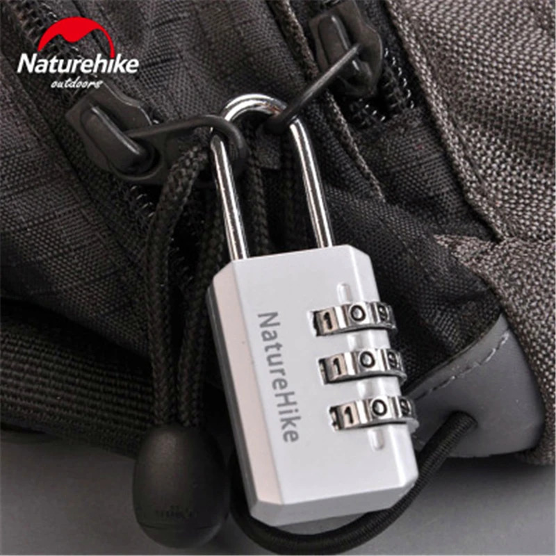 Замок для багажа Naturehike с 3-значным кодом Многофункциональный замок паролем