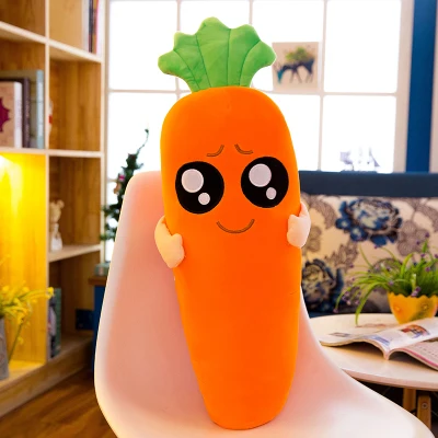 KawaiiCarrot подушка кукла милая мультяшная плюшевая кукла игрушка девочка имитация овощей Поддельные Плюшевые Растения мягкая игрушка для детей подарок - Цвет: Poor