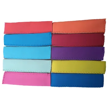 

500pcs Size: 15.5X4CM raw edge Neoprene Ice Popsicle Sleeve Pop Holders, Ice Lolly, Ice Block
