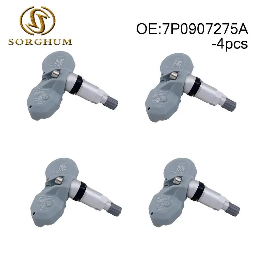 

4PCS 7P0907275A TPMS Tire Pressure Sensor 315MHz Fits For Audi For Porsche Bentley For Lamborghini Cayenne A6L A8 Q7 R8 RS7