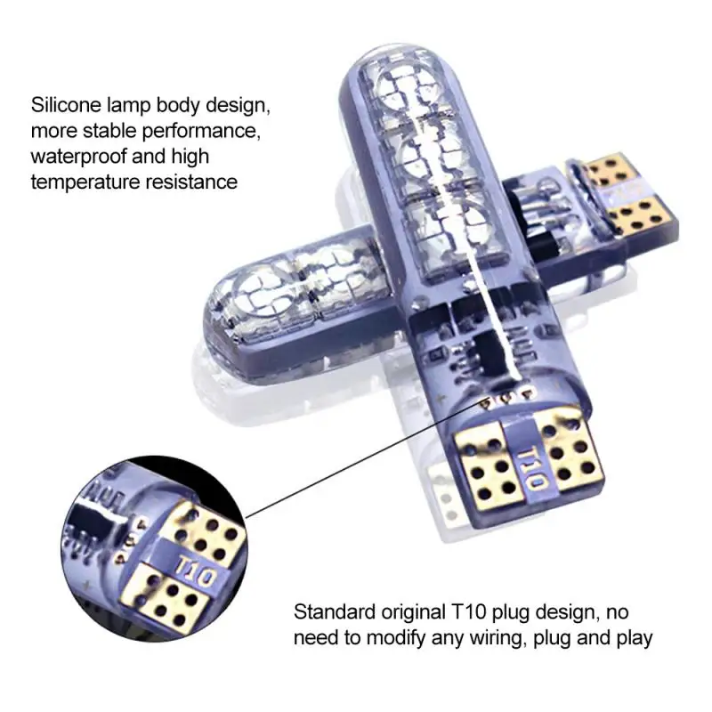 Горячая Распродажа 2 шт. супер яркий T10 5050 W5W 6SMD RGB светодиодный многоцветный