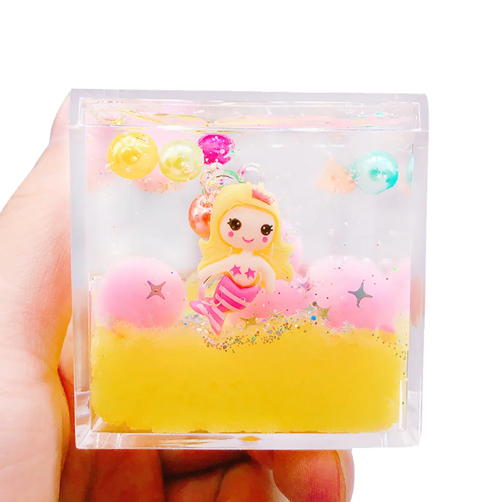 D Цветные пушистые слизи игрушки Полимерная глина игрушки DIY смешивание цвет кристалл пенопластовая глина с аксессуарами слизь Детский пластилин игрушка W829 - Цвет: D
