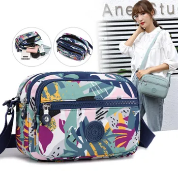 

2020 Fashion Women Shoulder Messenger Bag Nylon Oxford Lightweight Waterproof Zipper Package Large Capacity Travel Crossbody Bag