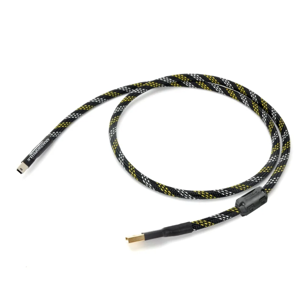 Hifi мини USB кабель USB к мини USB аудио данных USB кабель для ЦАП мобильного телефона, высокое качество ручной работы
