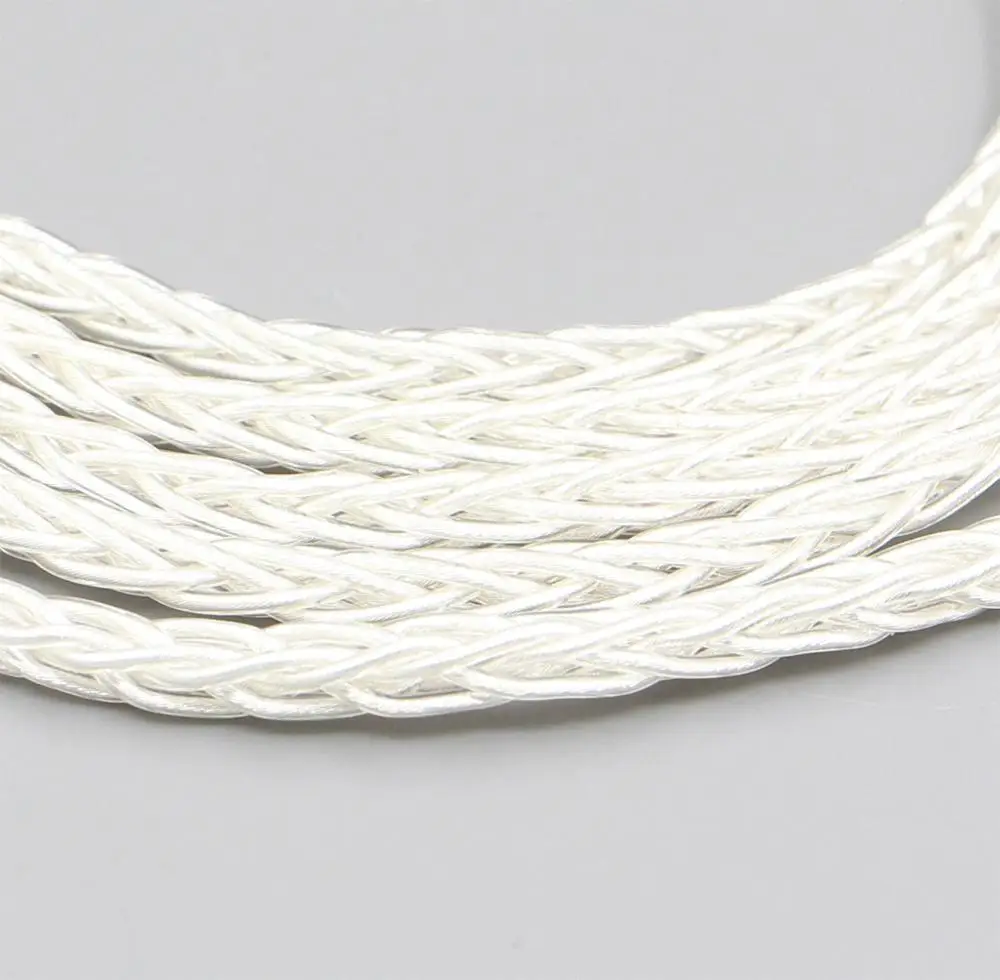 LN006513 1,25 м 8 ядер 19*0,1 мм посеребренные 7N OCC наушники для наушников DIY пользовательский ПВХ изоляционный слой кабель(не Telf