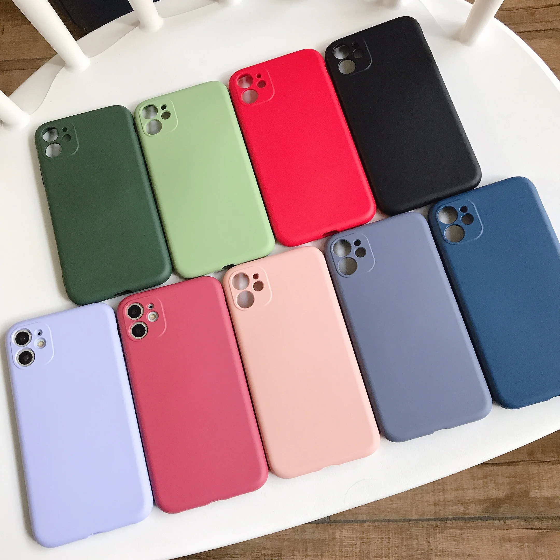 Гладкий силиконовый чехол для Vivo X9 X9s Plus X27 X30 X50 V15 V11 Pro IQOO NEO 3 Y3 Y85 Y7S S6 Z6 Y50 Y70S мягкий