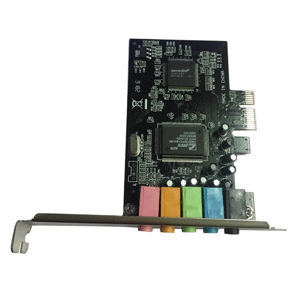 PCI Express x1 PCI-E 5.1ch CMI8738 чипсет аудио цифровая звуковая карта новая