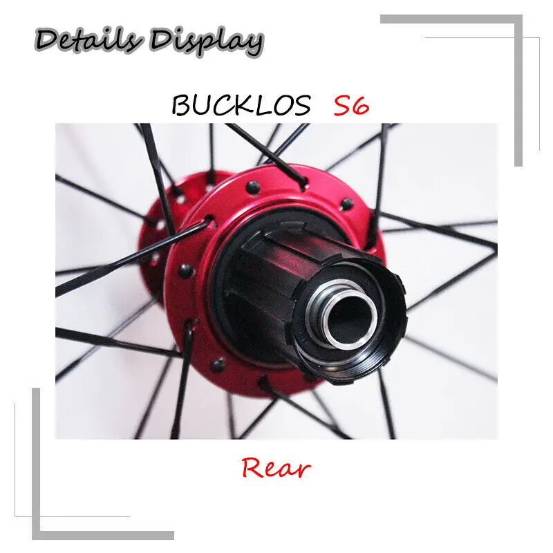 BUCKLOS QR Wheelset 700c 7-11s Aluminum Alloy Wheels Road Bike V Brake Clincher Front Rear Wheelsets 30mm Rims Bike Accessories