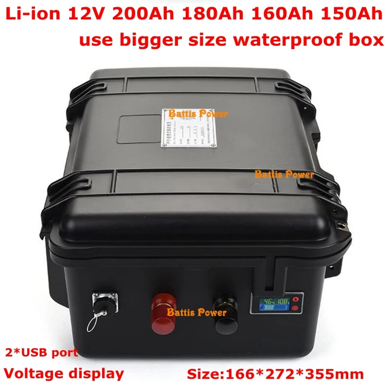 Многофункциональные литий-ионные аккумуляторы 12 V, 12,6 V 40AH, 60AH, 80AH, 120AH, 160AH, 200AH, 300AH для портативного аварийного внешнего аккумулятора
