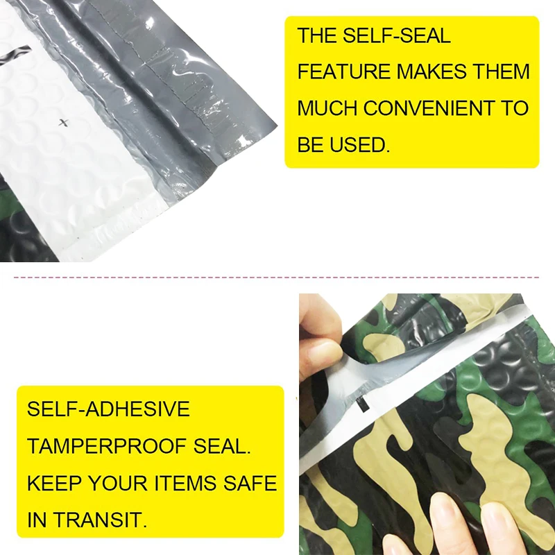 迷彩气泡袋胶粘