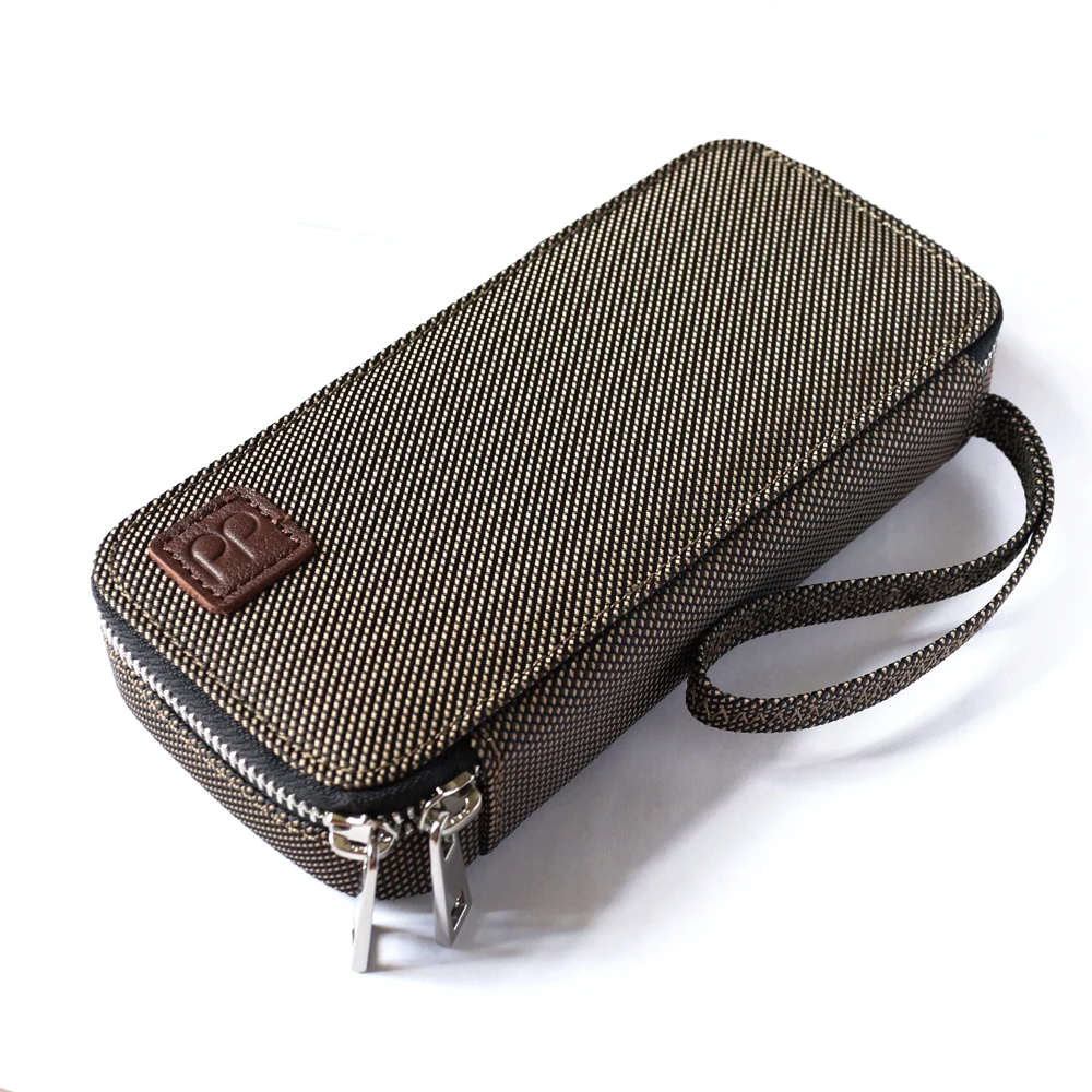 DD C-(коричневый) заказной HiFi чехол для переноски для аудиофилов, наушников и кабелей сумка для хранения, музыкальный плеер защитный чехол