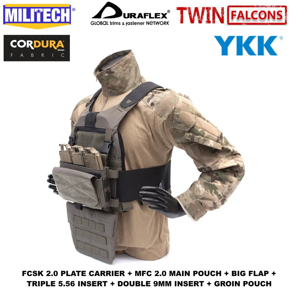MILITECH TW FCSK 2,0 Advanced Slickster Ferro Plate Carrier с MFC 2,0 мешком и груным мешком загружаемый набор сделки