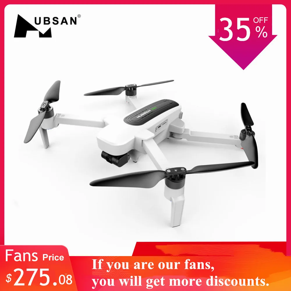

Hubsan H117S Zino GPS Brushless FPV RC Drone with 4K UHD Camera 5.8G 1KM 3-Axis Gimbal GPS + GLONASS Quadcopter UAV- RTF