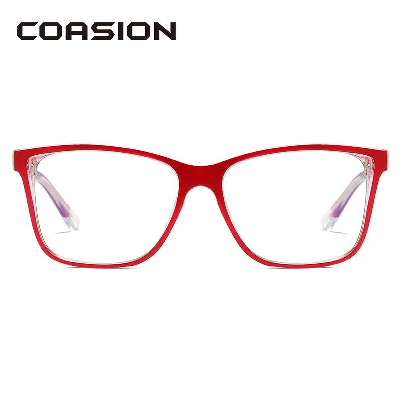 COASION TR90 синий светильник блокирующие очки для женщин квадратная оправа