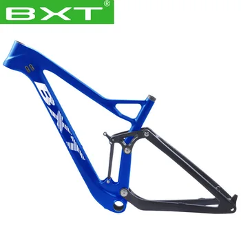 

Full Suspension Carbon Frame 27.5er * 15.5/17.5/19/21inch carbon mountain bike frame 148*12mm MTB Shock Frame