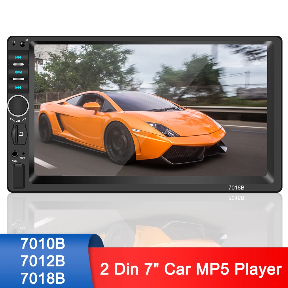 Автомагнитола 7010B /7012B/7018B 2Din мультимедийный плеер стереоприемник HD головное