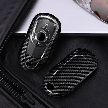 

1Pc Carbon Fiber Look Car Key Chain Case fob Cover Shell For Opel Astra Buick Encore Envision New Lacrosse