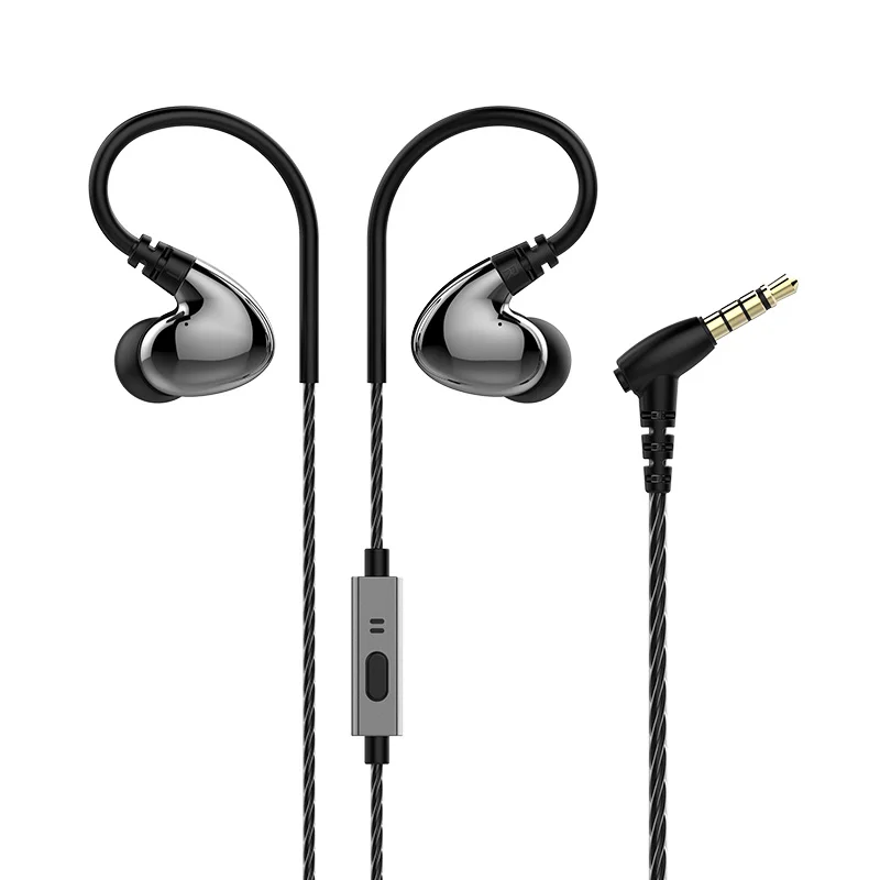 FMJ Z4 wired earphone In ear Four speakers One touch switch HD dual unit microphone Android IOS available for phone sport