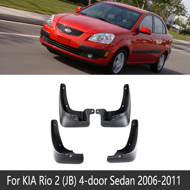 Для KIA Rio K2 2006~ JB UB YB седан автомобиля Брызговики крыло брызговики щитки аксессуары - Название цвета: 2006-2011 JB