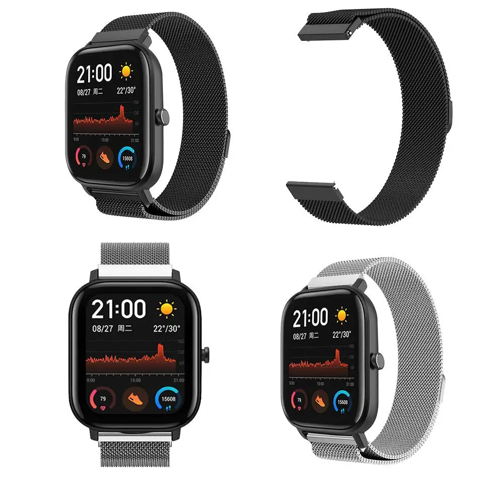 Для Huami Amazfit GTS ремешок для умных часов 20 мм Замена мужской t магнитный браслет ремешок для умных часов для мужчин и женщин
