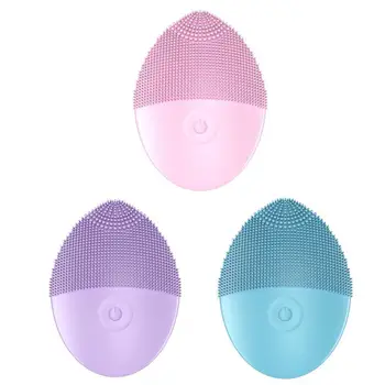 

Silicone Electric Face Cleansing Brush Face Cleanser Washing Cleansing Cleanser Brush Skin Massage Electric Deep I9O0