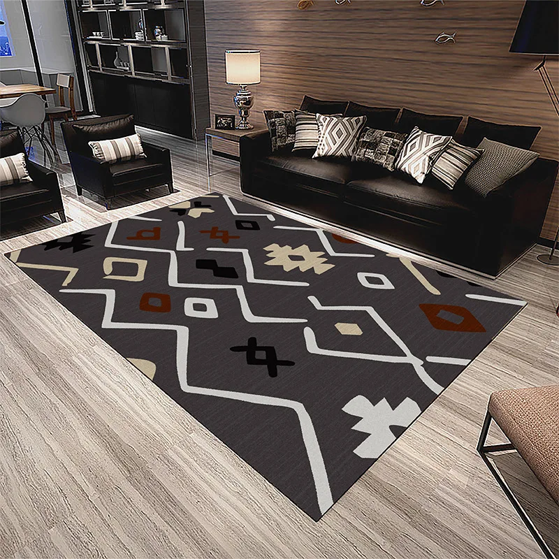 New Nordic Style 3D Printed Carpet Simple Modern High Quality Polyester Home Floor Mat/Carpets for Living Room Bedroom Area Rugs - Цвет: KL24-2
