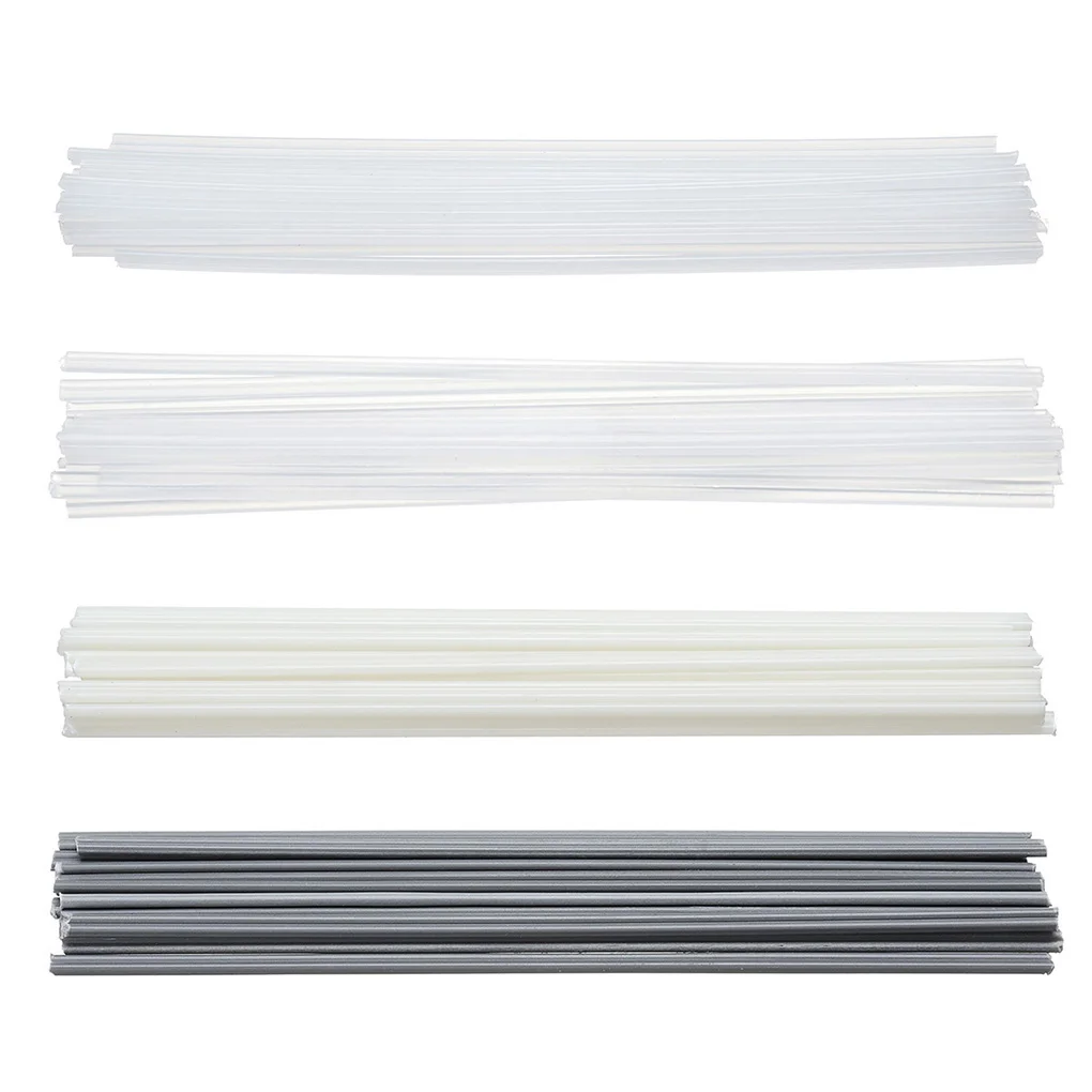 

2019 New 50pcs Plastic Welding Rods PVC ABS PP PE Welding Rods Plastic Welder Tool Welding Sticks 200mm Length