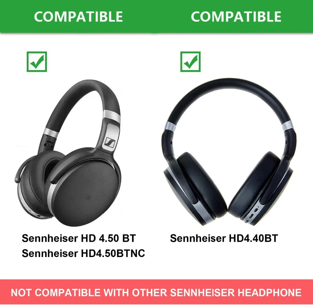 Replacement Ear Pads Cushion Earpads for Sennheiser HD4.50BT HD4.50BTNC HD4.40BT HD 4.50BT 4.50BTNC 4.40BT Bluetooth Headphones