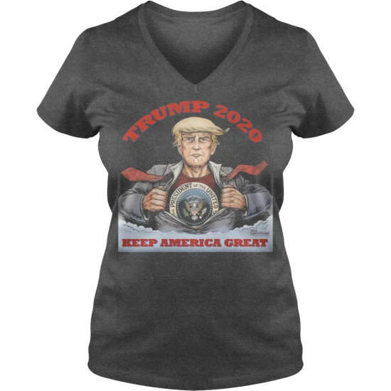 Trump футболка с v-образным вырезом и надписью Keep America Great Ladies