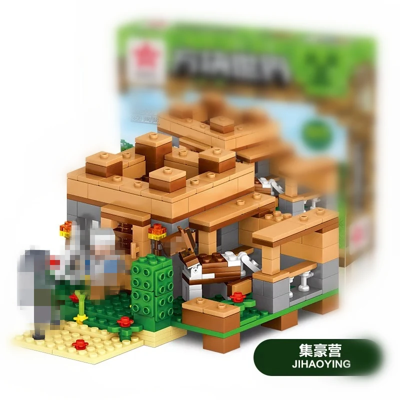MY WORLD 4 в 1 Dream деревенские Мини Строительные блоки Совместимые Le-goinge City Educantion игрушки для детей