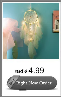 Colorful Indian Five Rings Dream-Catcher Feathers Room Decoration Home Wall Hanging Dreamcatchers Home Decor Ornaments Gift