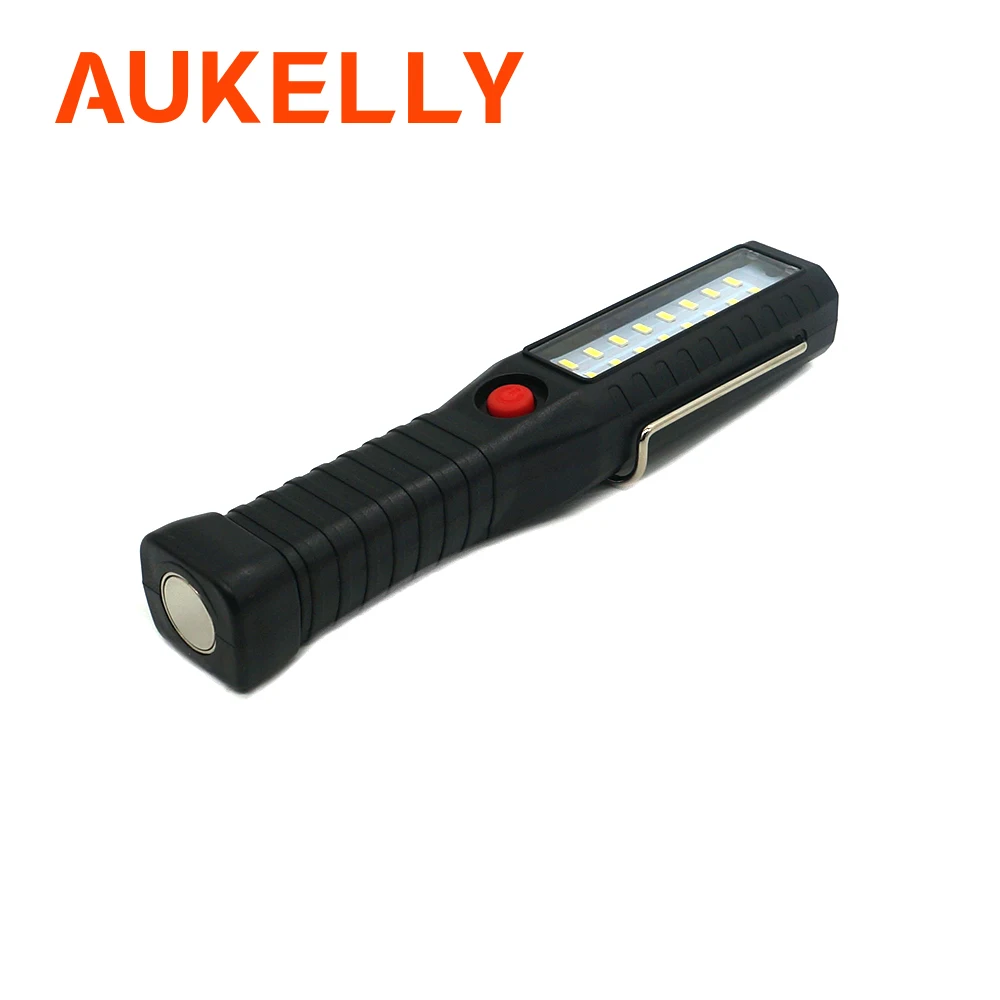 Aukelly USB Перезаряжаемый 16 светодиодный светильник, магнитный автомобильный контрольный светильник, портативный ручной мигающий светильник, подвесной крючок, фонарь