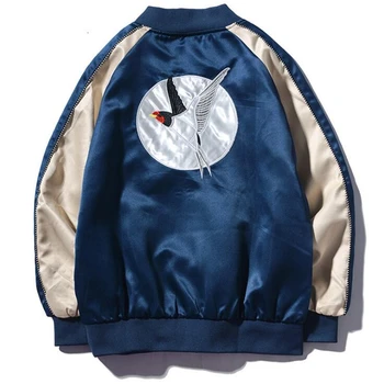 

Dragon Embroidered Baseball Jacket Men Women Spring Autumn Hip Hop Jackets Japan Harajuku Fashion Casual Couple Coat Streetwear