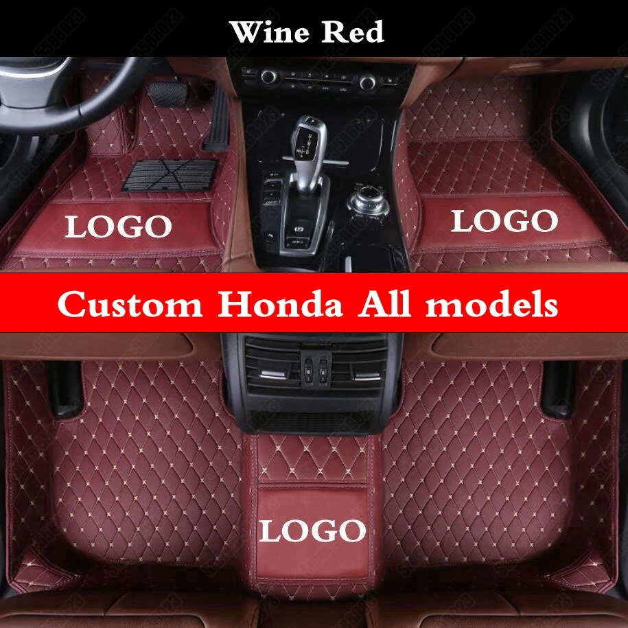 Автомобильные коврики на заказ для Honda Civic 2015 2016 2017 2018 2019 2020 всесезонные лучшие