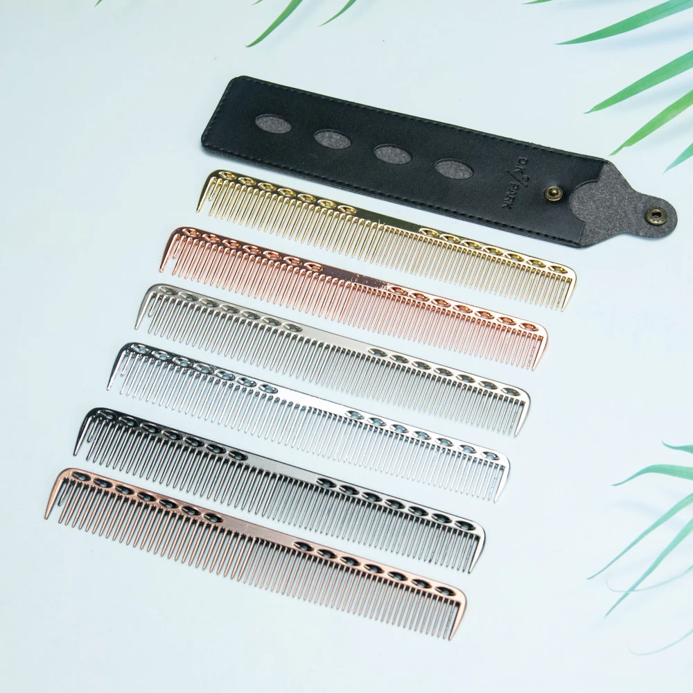 Space Aluminuml Hair Comb Pro Hairdressing Combs расческа для волос Hair Cutting Dying Hair Brush Barber Tools Salon Accessaries_voghion.com