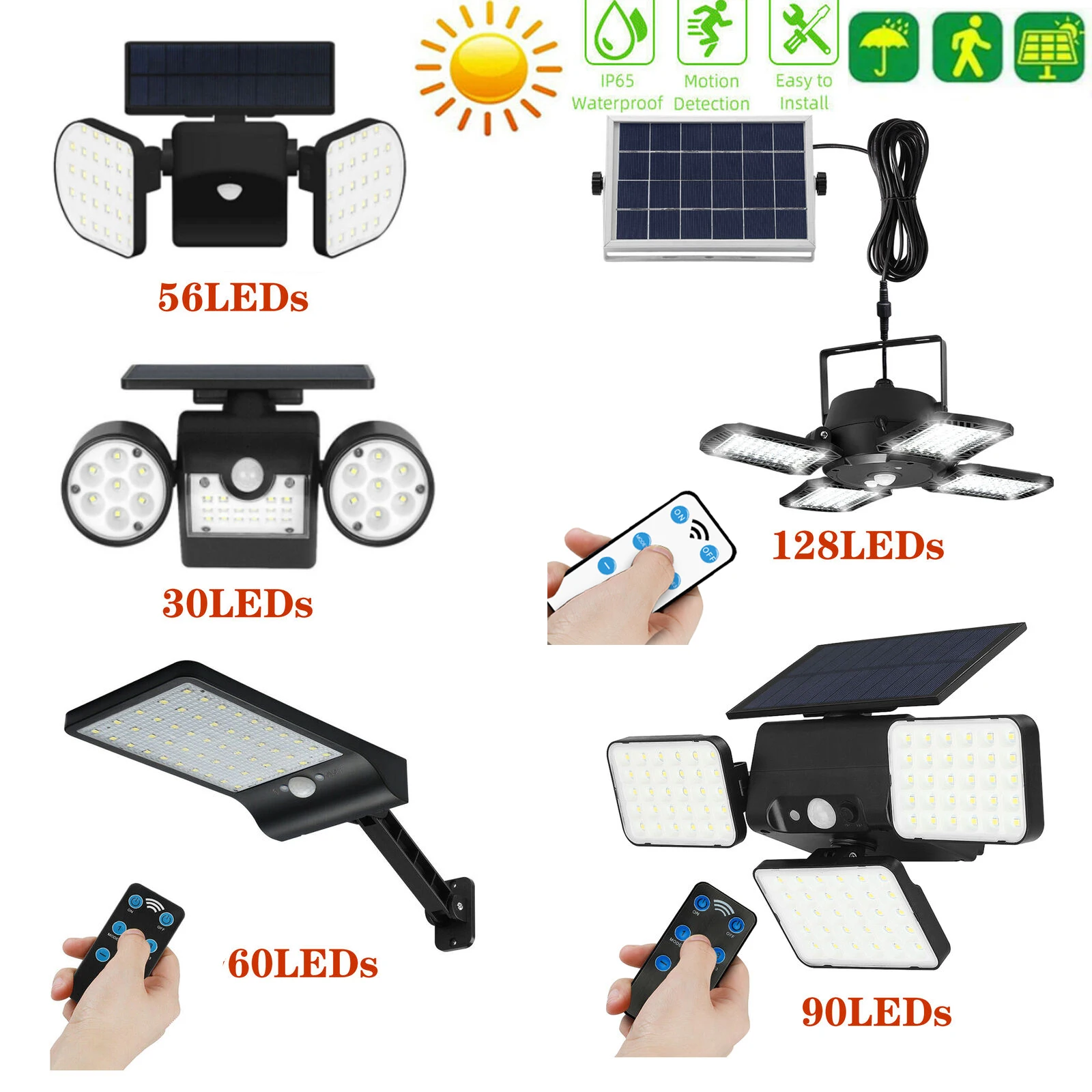 

LED Solar Lamp, Solar Light, Motion Detector, Garden Light, Outdoor Lighting, Garage IP65 Super Bright Landscape Wall Light