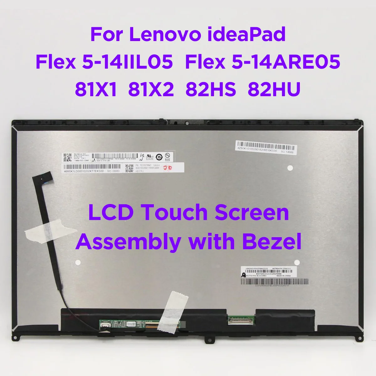 Дигитайзер сенсорного ЖК-экрана 14 0 дюйма в сборе для Lenovo ideaPad Flex 5-14IIL05 5-14ARE05 5-14ITL05