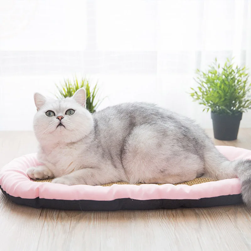 Кот охлаждающий коврик дом Лето облако ротанга лед подушка для котенка собаки кошки домашние животные E2S