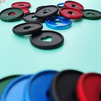 

12PCS Notebook Binding Buckle Disc Mushroom Hole Button Disc Loose Leaf Mushroom Hole Binding Plastic Buckle For Office Rings