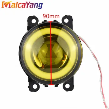 

2x Car Accessories LED Fog Light Angel Eye with Glass len For Renault Megane 2/II 3/III 2002-2015 For Renault Clio IV 2012-2019