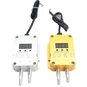 

JIXUN QDF70B 0-10KPa Cheap Differential Pressure Sensor Digital Display 4-20mA 0-5V Analog Output Air Wind Pressure Transmitter