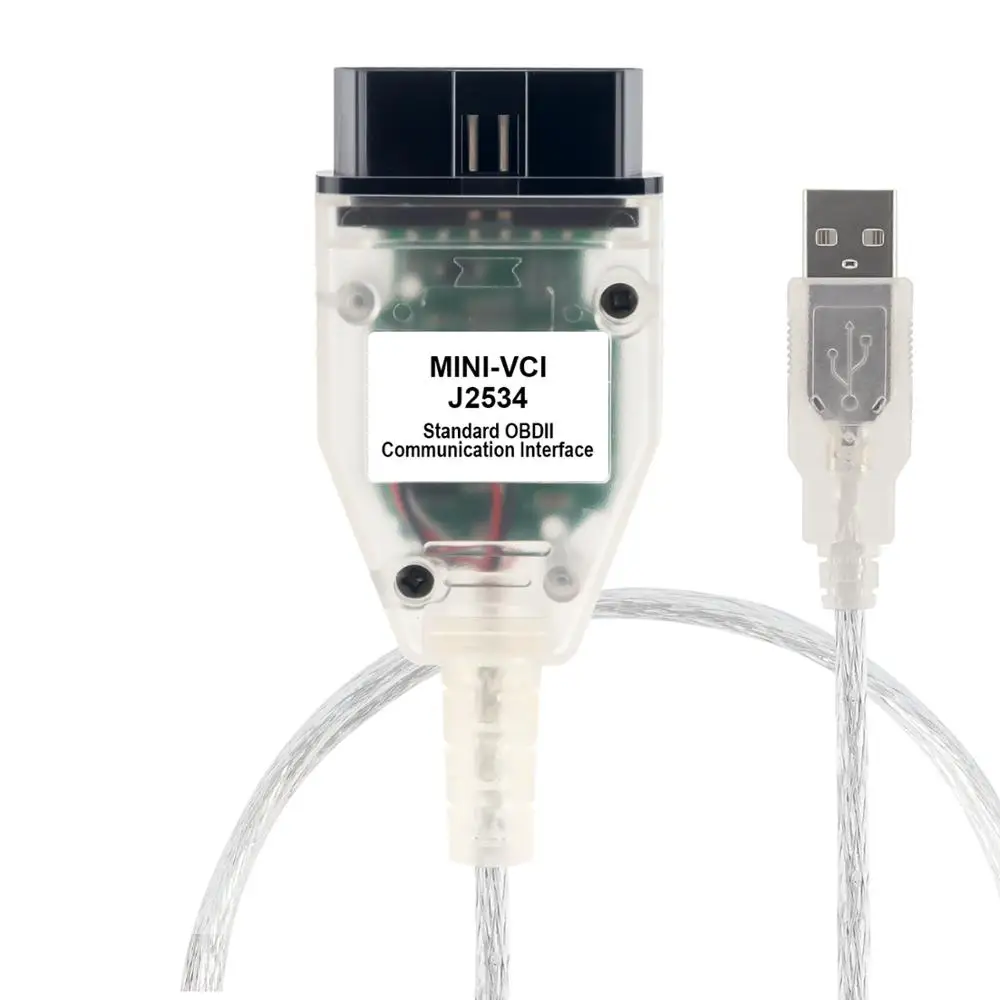 Мини VCI для Tyota TIS Techstream FT232RL чип V15.00.028 FW V1.4 MINI VC OBD2 OBDII диагностический