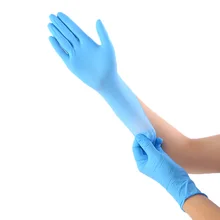 100 шт одноразовые перчатки резиновые Нескользящие кислотные