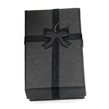 

5x Jewelry Ring Earring Necklace Gift Display Package Cardboard Cute Case Box Black